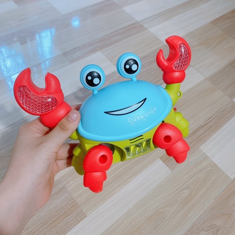 TẶNG PIN- Đồ Chơi Con Cua Chạy Có Nhạc Đèn Dễ Thương