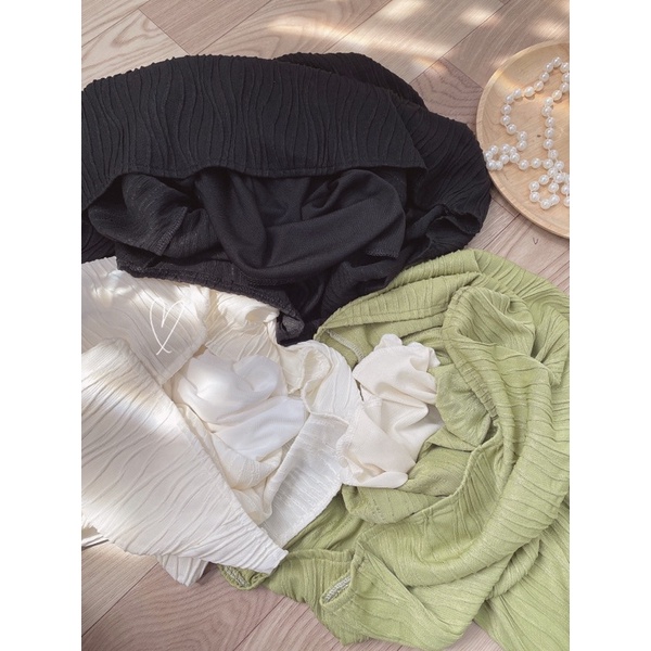 Váy  sát nách tăm sóng hàn quốc dáng dài