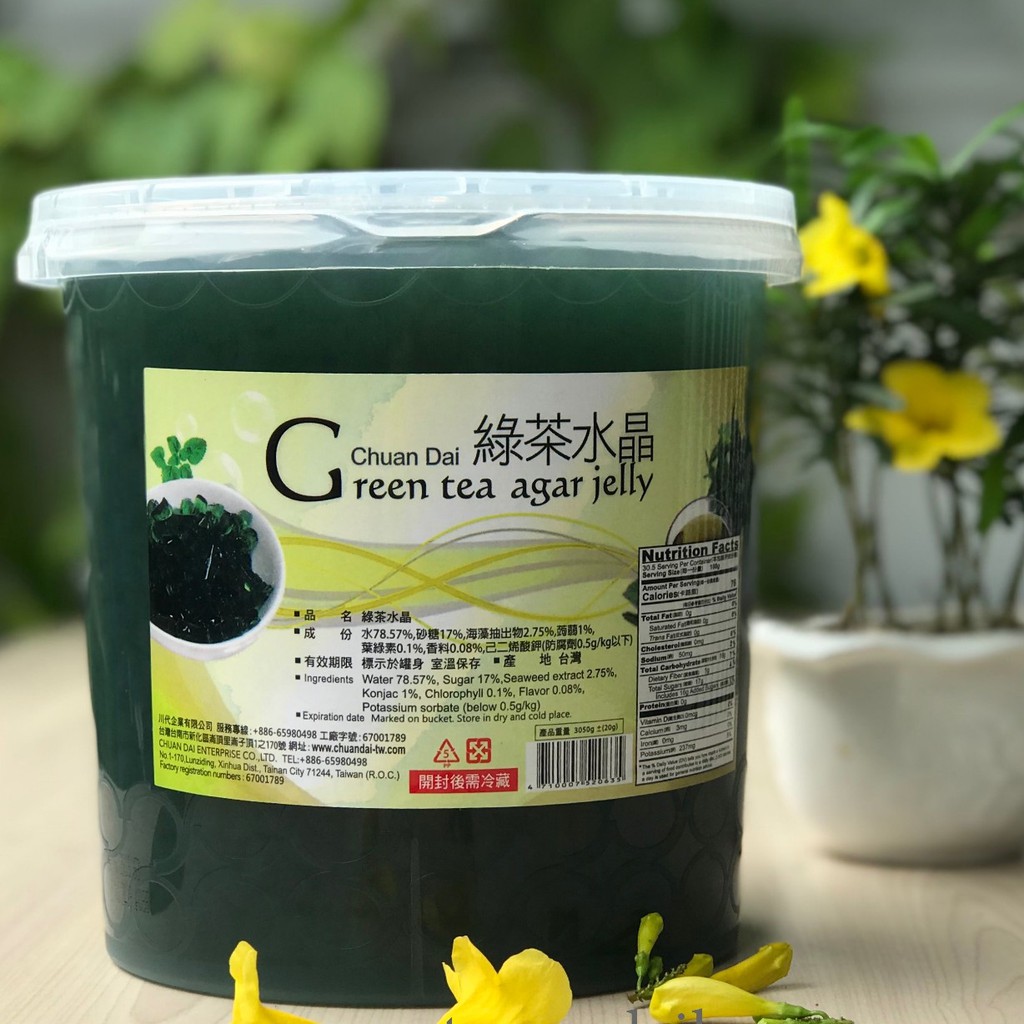 Thạch ống Trà Xanh Đài Loan ChuanDai