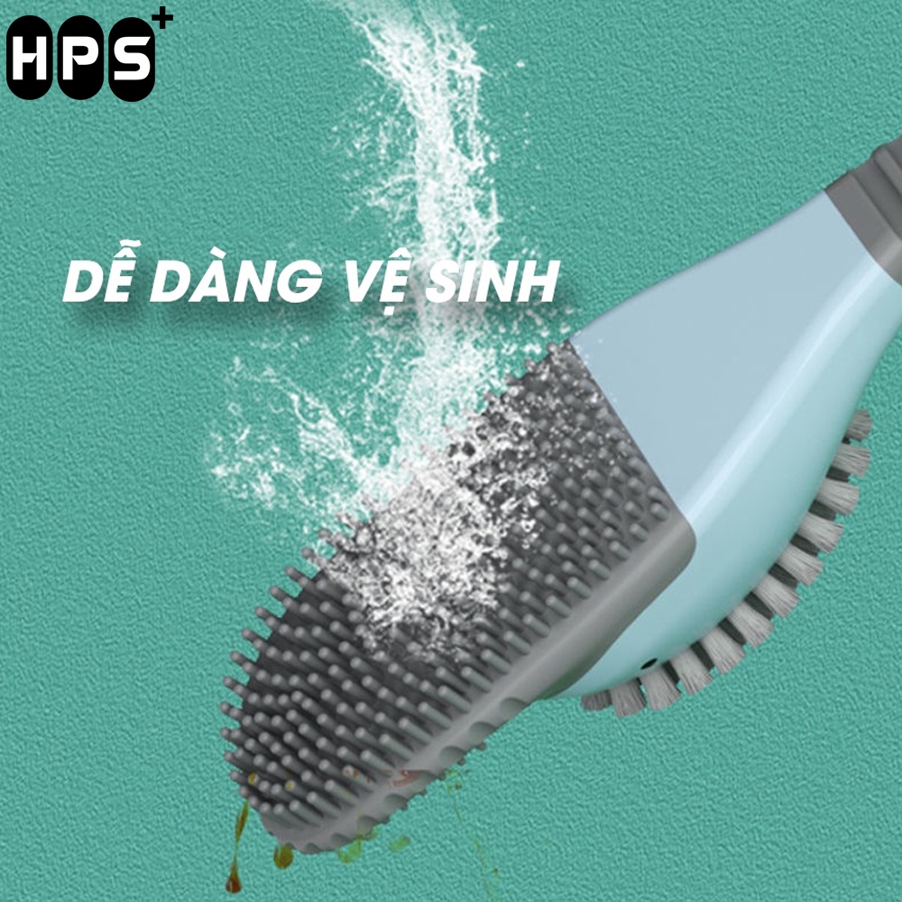 Cây cọ rửa bồn cầu toilet gắn tường | Bàn chải vệ sinh hình chú vịt ngộ nghĩnh,chất liệu silicon siêu mềm mại