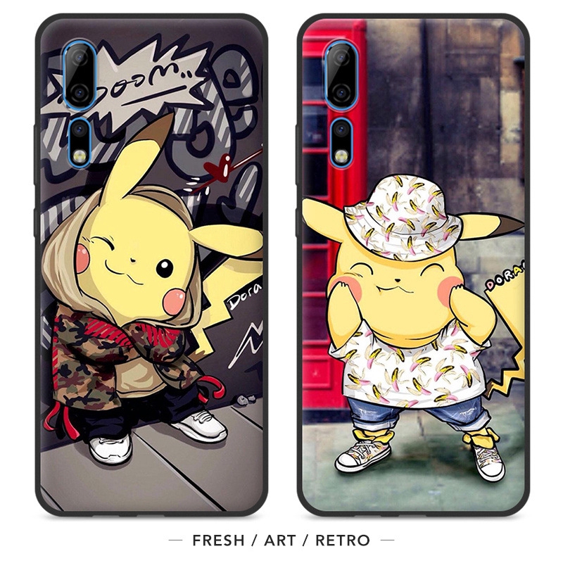 Casing TPU Xiaomi Redmi 9T K30 K20 Pro GO S2 9 9A 9C 8 7 6 Pro 5 A Plus 4X Cute pikachu Anti-fall protection mobile phone case