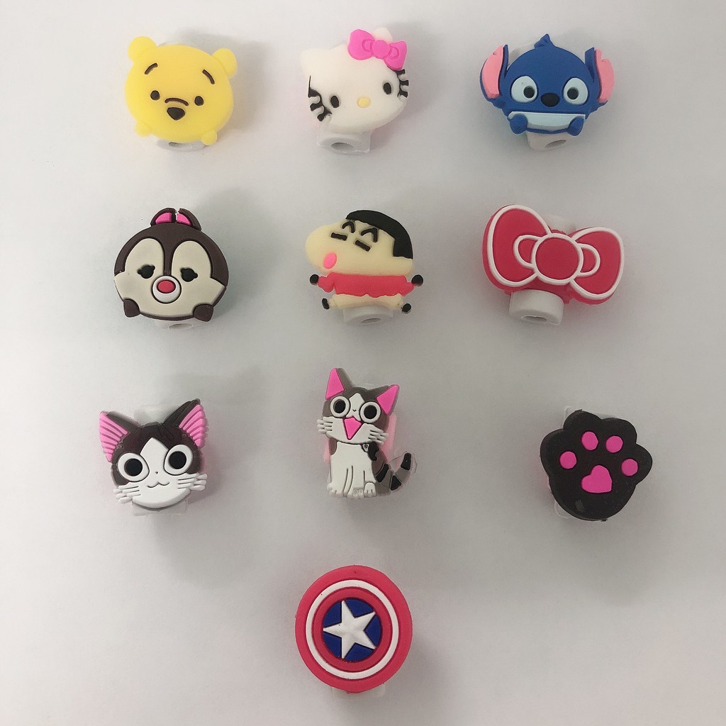 Cục Bảo Vệ Đầu Cáp Sạc, Nút Dây Tai Nghe Hình Thú Hàng Chuẩn Đẹp Nhiều Mẫu | BigBuy360 - bigbuy360.vn