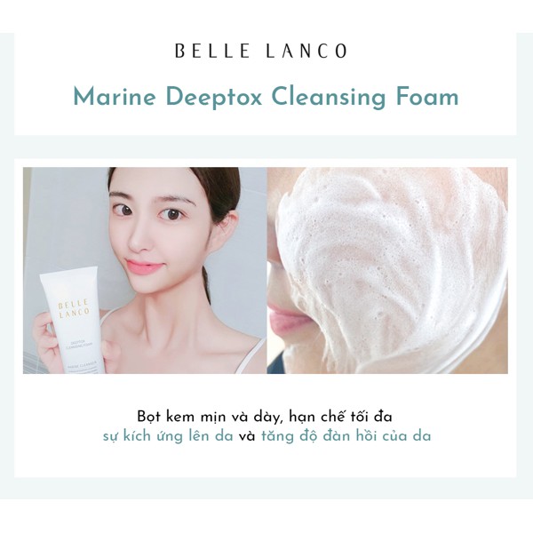 Sữa Rửa Mặt Cấp Ẩm Tức Thì Cho Da - Belle Lanco Deeptox Cleansing Foam 100ml