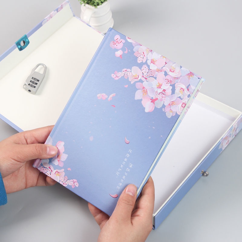 Sổ Tay Nhật Ký Có Mã Khóa Số 96 Inch Hình Trái Tim Dễ Thương