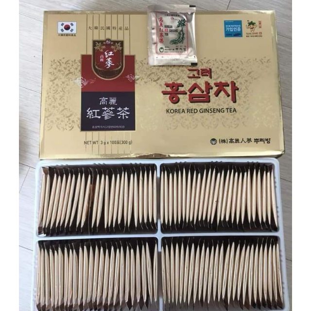 Trà sâm Hàn Quốc KOREAN GINSENG TEA (Hàng chính hãng 100% nội địa Hàn Quốc)