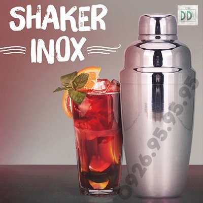 Shaker inox 350ml , 550ml , 700ml - Bình lắc inox pha chế - Pha chế rượu, cà phê, cocktail - Thiết bị trà chanh trà sữa