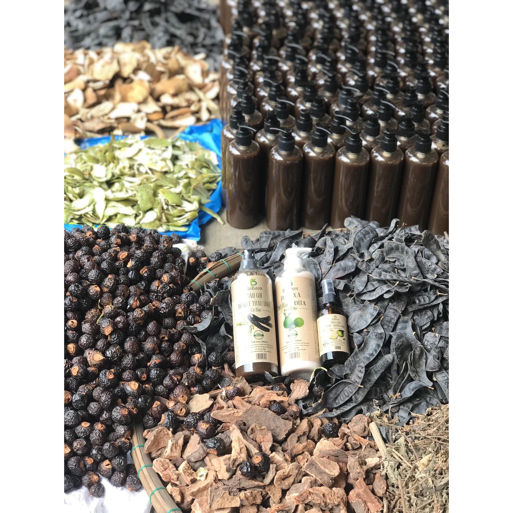 COMBO NGĂN RỤNG TÓC: DẦU GỘI BỒ KẾT THẢO DƯỢC CÔ ĐẶC, DẦU XẢ THIÊN NHIÊN BƯỞI DỪA VÀ XỊT TINH DẦU BƯỞI BOBOON | BigBuy360 - bigbuy360.vn