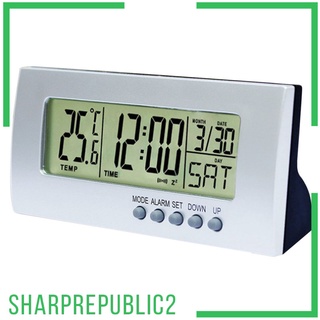 Multifunctional Desktop Clock LED Electronic Alarm Clock Temperature Meter