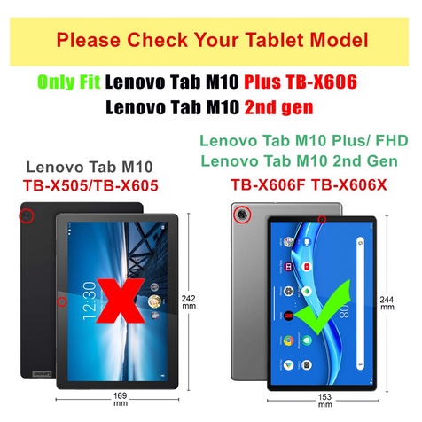 Ốp Máy Tính Bảng Silicon Mềm Có Giá Đỡ Cho Lenovo Tab M10 Plus FHD TB-X606F / M10 HD 2nd Gen TB-X306X