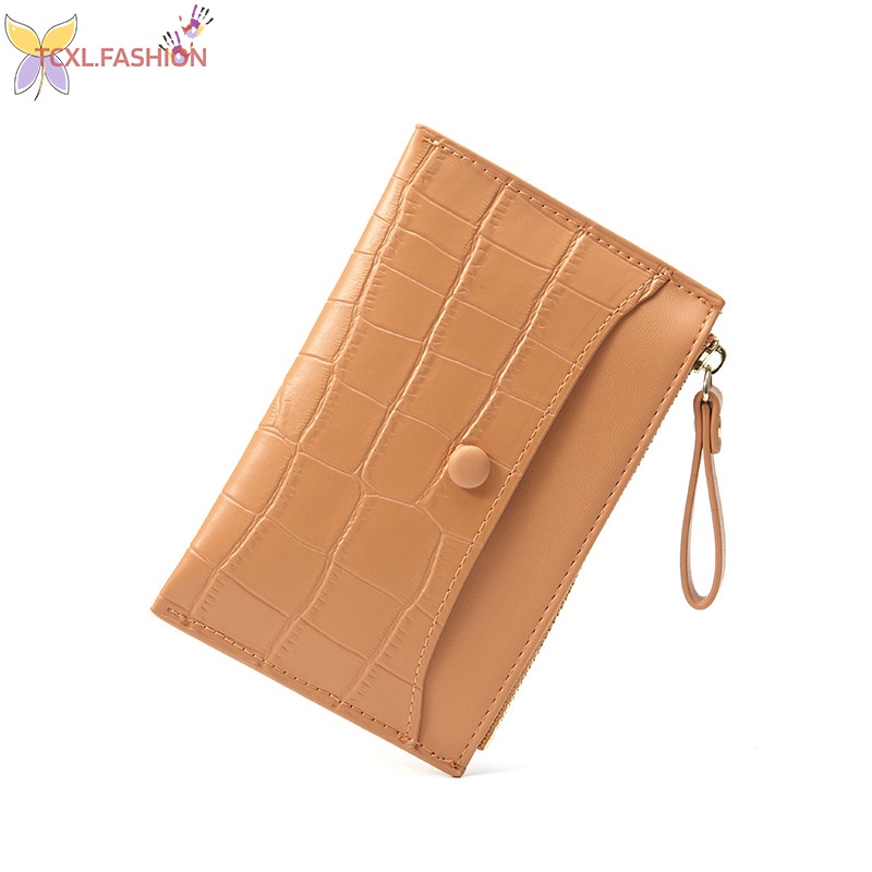 Ví Mini Đựng Tiền Xu / Thẻ Tín Dụng Có Khóa Kéo Cho Nam Nữ