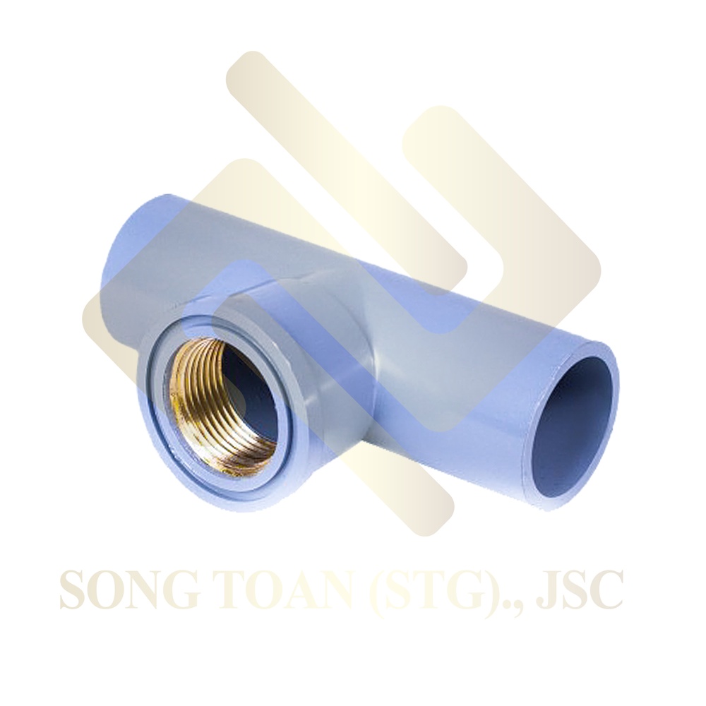 Tê Nhựa Pvc Ren Trong Bsp Hệ G Bằng Đồng, Kết Nối T Chia 3 Ống Nhựa Pvc Trơn Dán - Thương Hiệu Ống Nhựa Bình Minh
