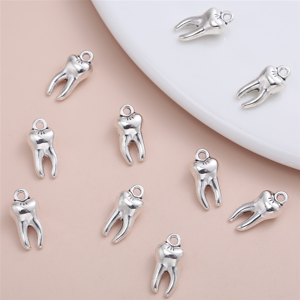 Set 20 Mặt Vòng cổ Hình Chiếc Răng 3D