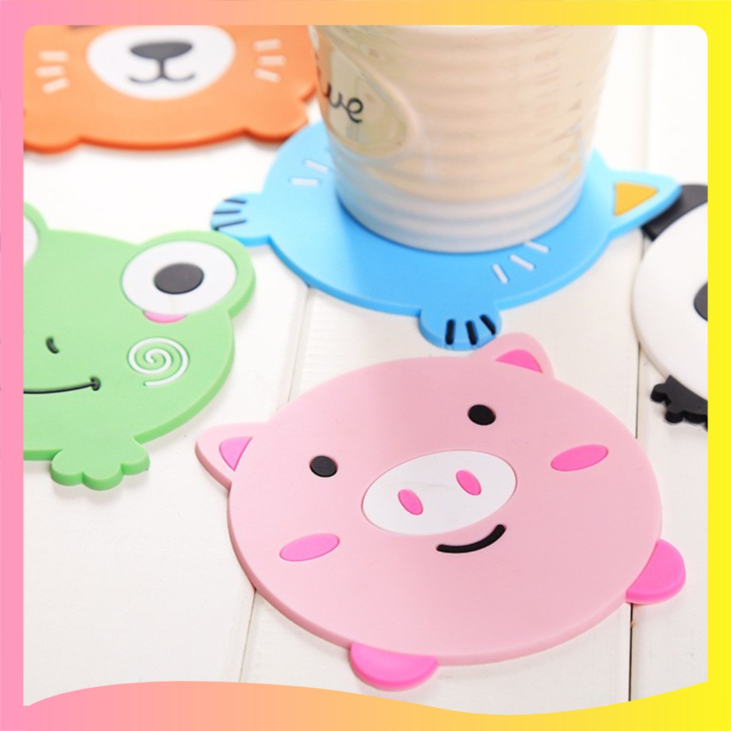 [Hot] Miếng lót ly hình thú