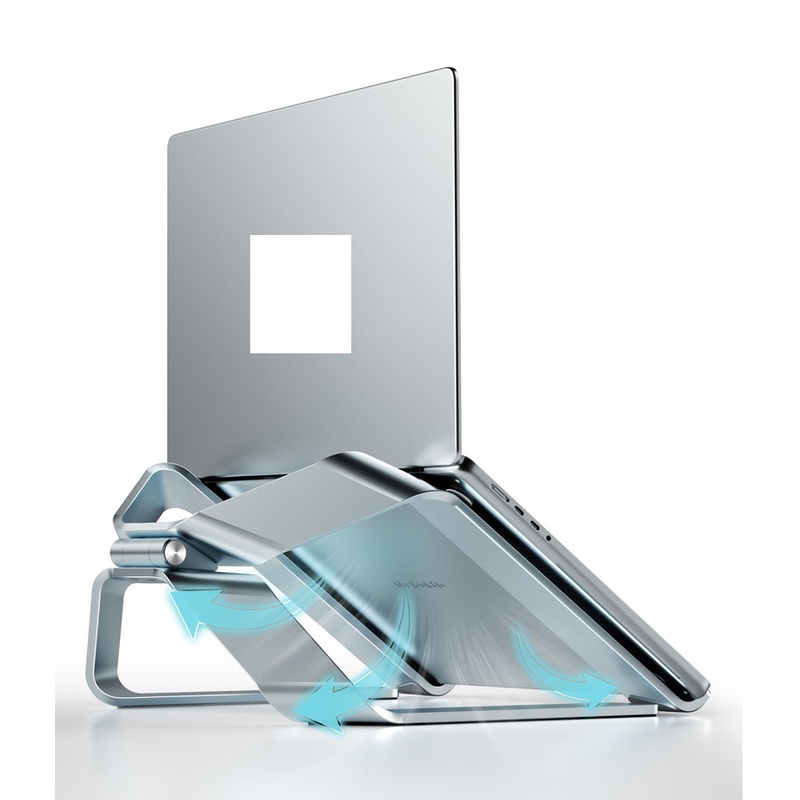 Giá đỡ laptop macbook hợp kim nhôm P69 thiết kế công thái học tàu không gian, điều chỉnh độ cao DIGIMIX