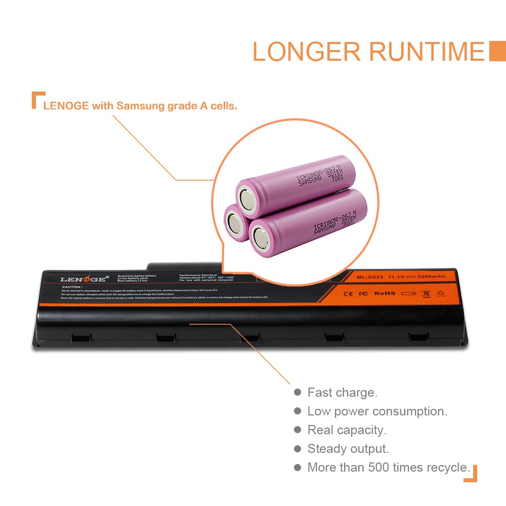 Pin laptop Acer Aspire 5516, 5517, 4732, 5332, 5334 Chính hãng Lenoge