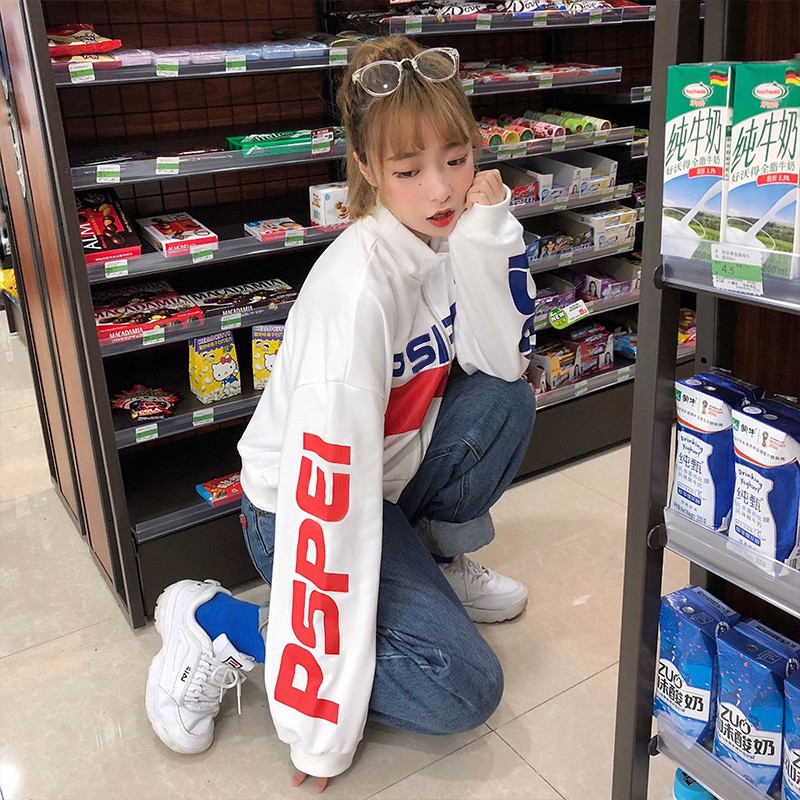 Áo khoác tay dài in chữ phong cách Hàn Quốc trẻ trung và cá tính cho nữ | BigBuy360 - bigbuy360.vn