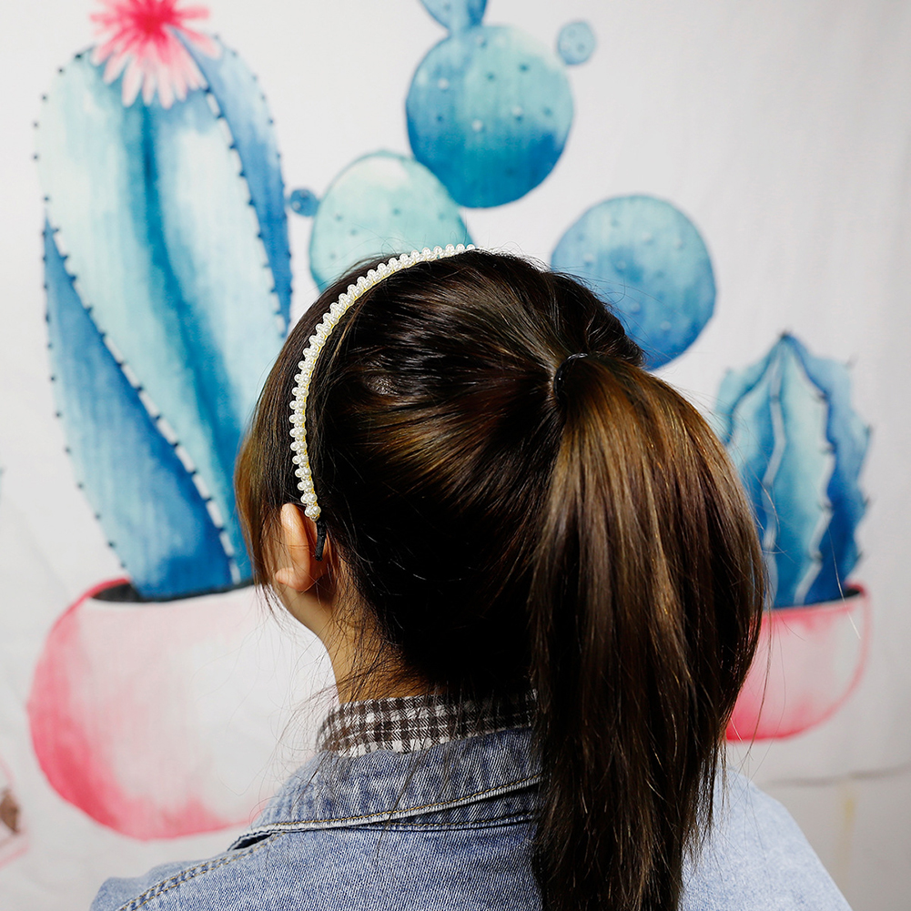 1 Cài Tóc Đính Ngọc Trai Nhân Tạo Thanh Lịch Cho Nữ