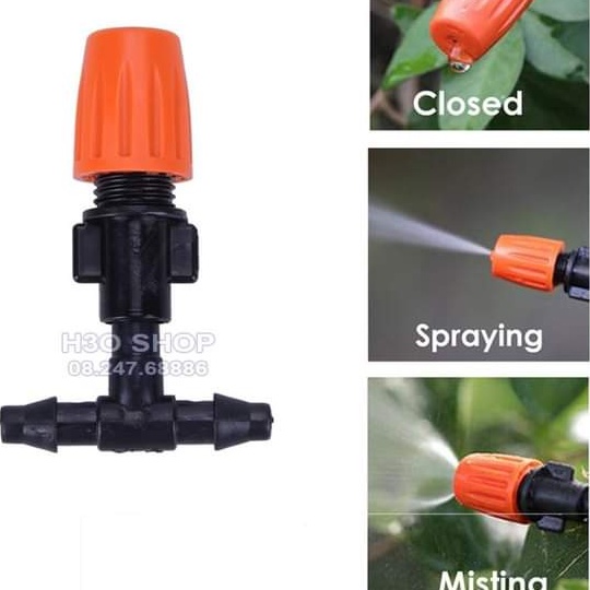 Bộ 12 Béc Vòi Tưới Phun Sương Và Dây 15m Loại 1 - Tưới Rau, Cây Cảnh, Làm Mát Không Khí