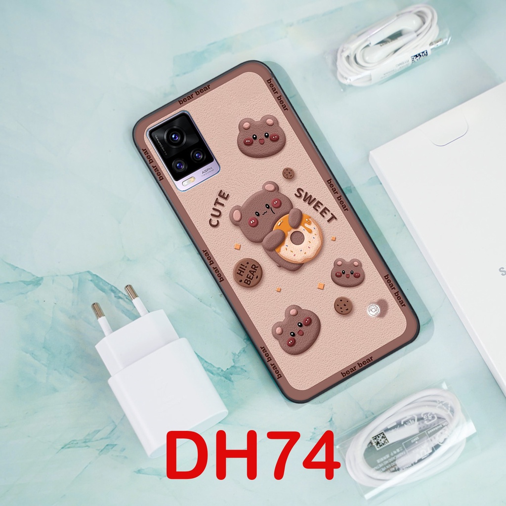 Ốp lưng Vivo V20  in hình 3D gấu mới nhất - sang - chảnh - ĐẸP- BỀN