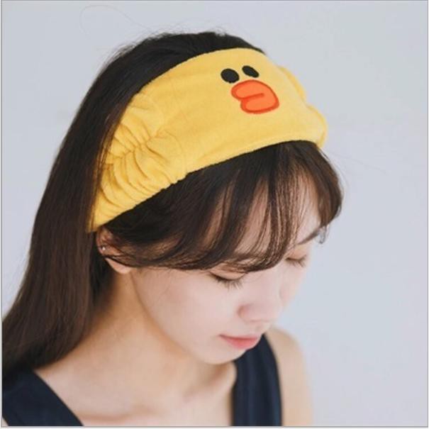 Băng Đô Turban Phẳng Gấu Brown, Thỏ Cony, Vịt Vàng Cute