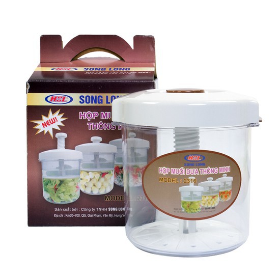 Hộp muối dưa cà thông minh Việt Nhật Plastic - Hũ làm muối dưa an toàn bền đẹp - br00317