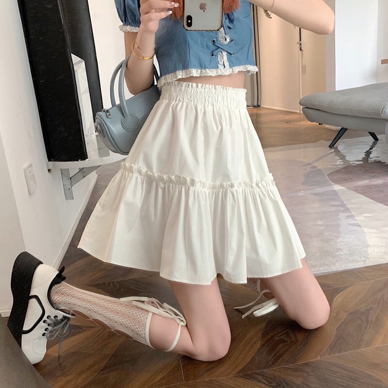 Chân váy ngắn 2 tầng ulzzang 🌺 chân váy ngắn 2 lớp vải voan cạp cao 🌺 | BigBuy360 - bigbuy360.vn