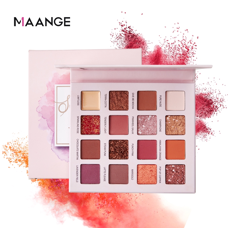 Bảng phấn mắt MAANGE 16 màu lì cho nữ 170g | BigBuy360 - bigbuy360.vn