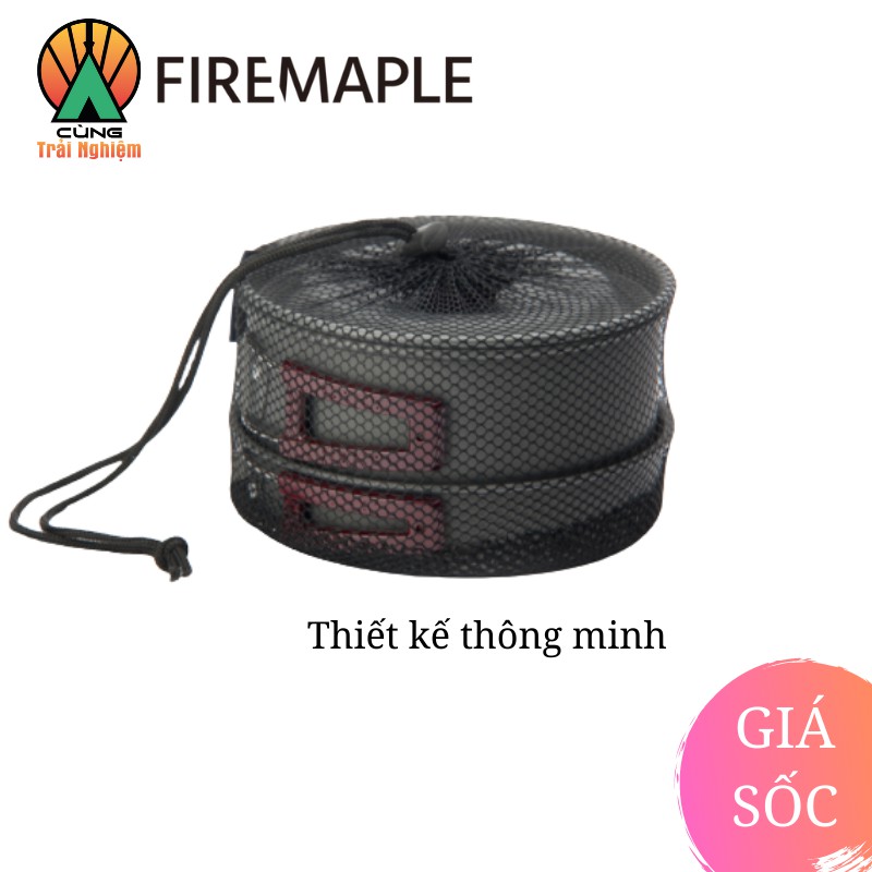 [CHÍNH HÃNG] COMBO Nồi Chảo Nấu Ăn 3 Trong 1 Fire Maple FMC-202 Gọn Nhẹ Chuyên Dụng Cho Du Lịch, Dã Ngoại Cắm Trại