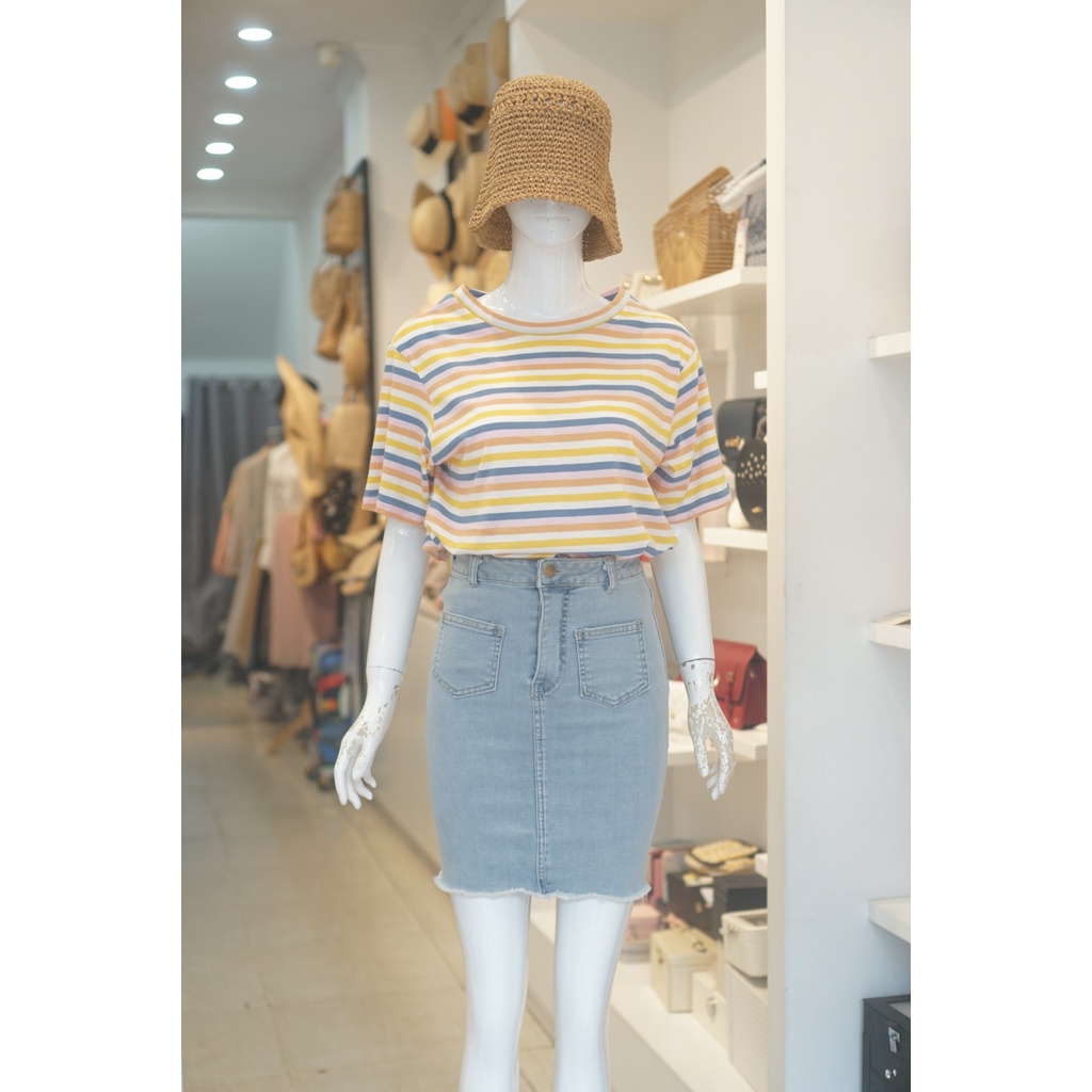 Áo Thun Cotton Sọc Nhỏ 178
