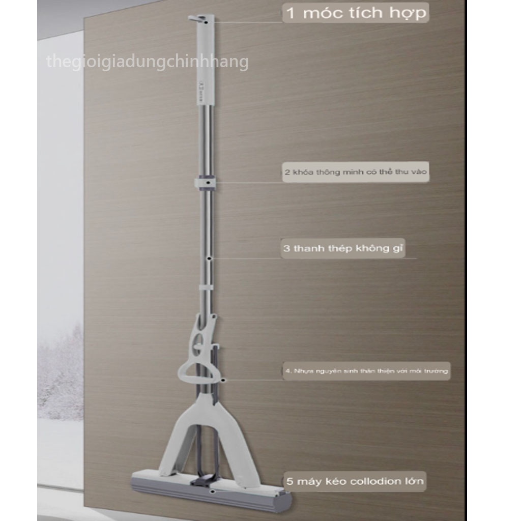 CÂY LAU NHÀ TỰ VẮT CAO CẤP, CHỔI LAU NHÀ ĐA NĂNG