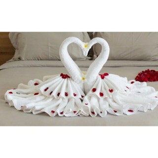 4 CHIẾC KHĂN LÀM HẠC PHÒNG TÂN HÔN