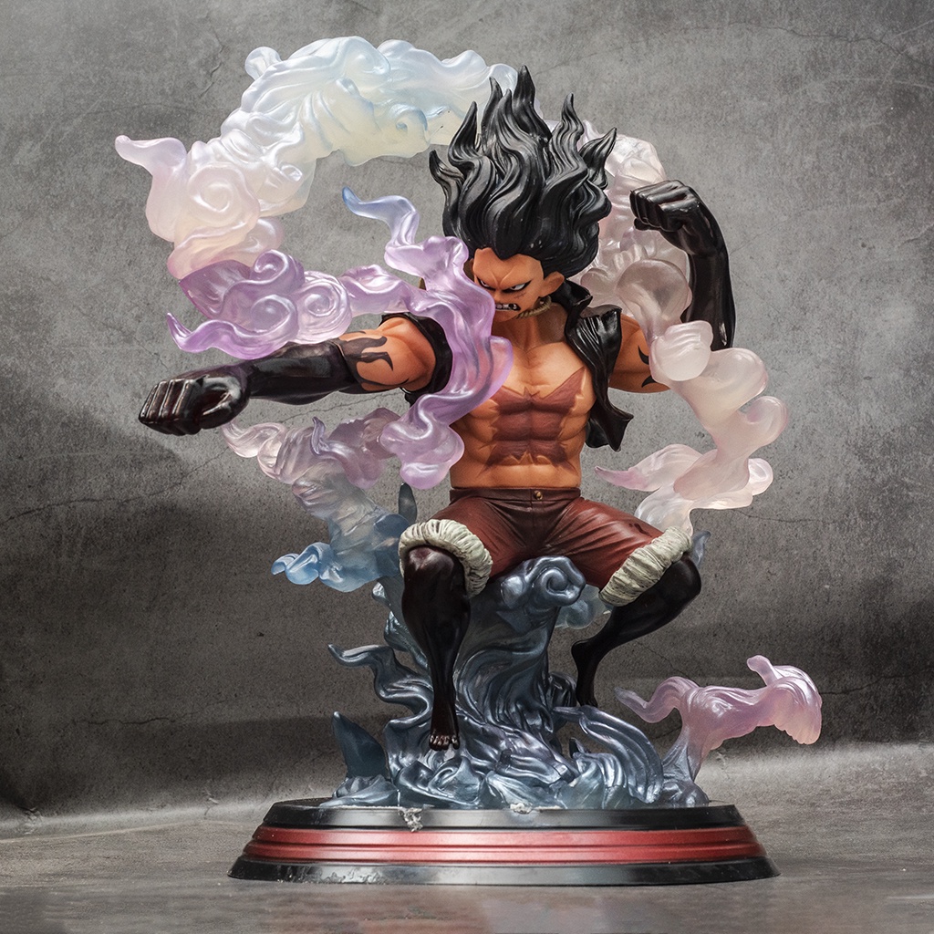 Mô hình One Piece Luffy Gear 4 Snake Man POP cao 28cm, mô hình One Piece Figure Luffy Gear 4 băng Mũ Rơm