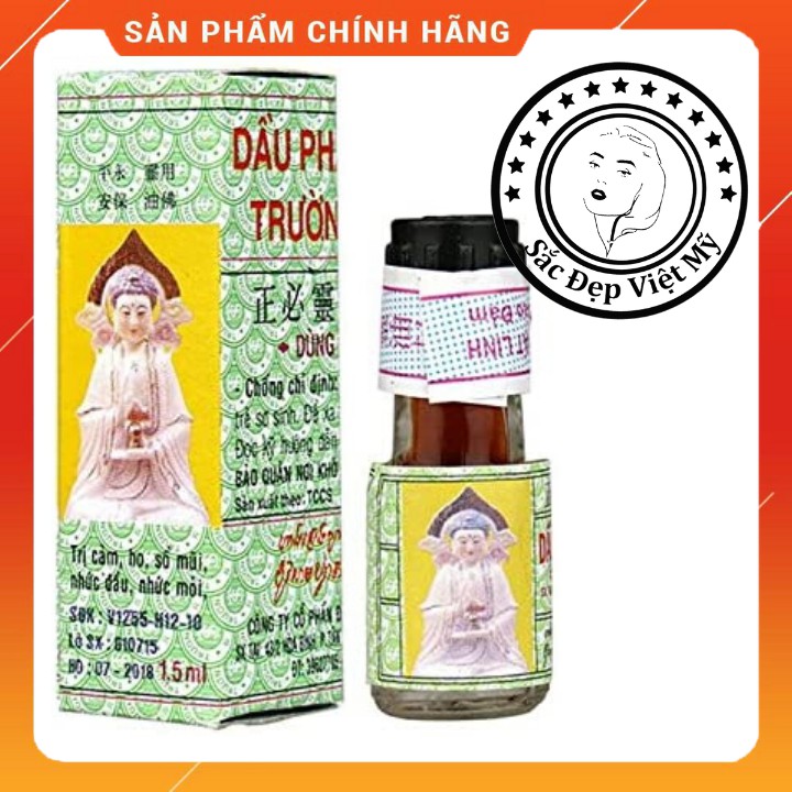 [Hàng Mới] Dầu Gió Thảo Dược Phật Linh Trường Sơn 10 Chai x 1.5ml Dầu Gió Nam Dược Trị Đau Nhức Té Ngã Bầm Đau Bụng Nôn