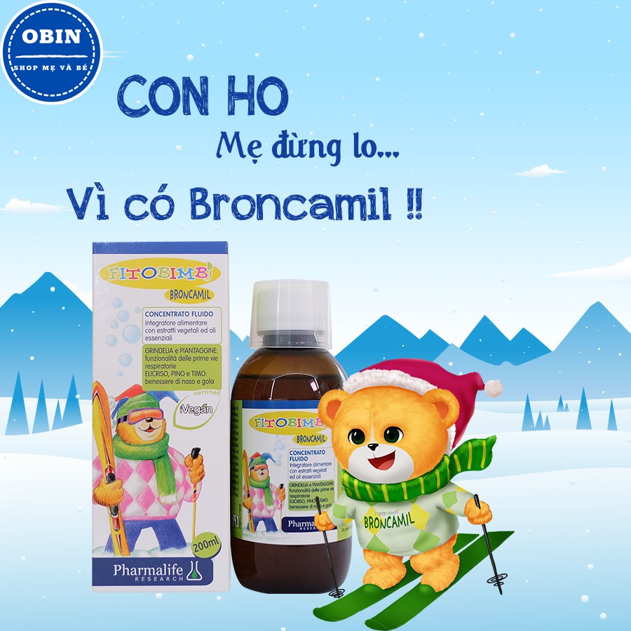 Siro ho Fitobimbi Broncamil 200ml