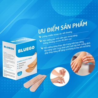 Băng Gạc Y Tế Cá Nhân BLUEGO Hộp 102 Miếng An Toàn