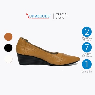  Giày nữ 5p đế xuồng giày da bò mềm êm chân LUNASHOES 2511 kiểu dáng mũi nhọn sang chảnh tăng chều cao,siêu 