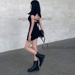 Đầm Ôm Body Đen Thun Xinh Xắn Dáng Ôm Váy Nữ Ngắn Quyến Rũ Thời Trang Dành Cho Nữ Sugarbomb.mode