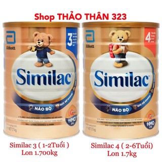 Mẫu Mới-SỮA BỘT SIMILAC 5HMOs 3, 4 Lon 1,7Kg