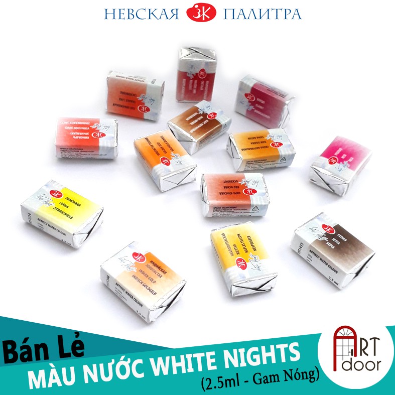 [ARTDOOR] Màu Nước WHITE NIGHTS Nén Lẻ (từ 206~418)