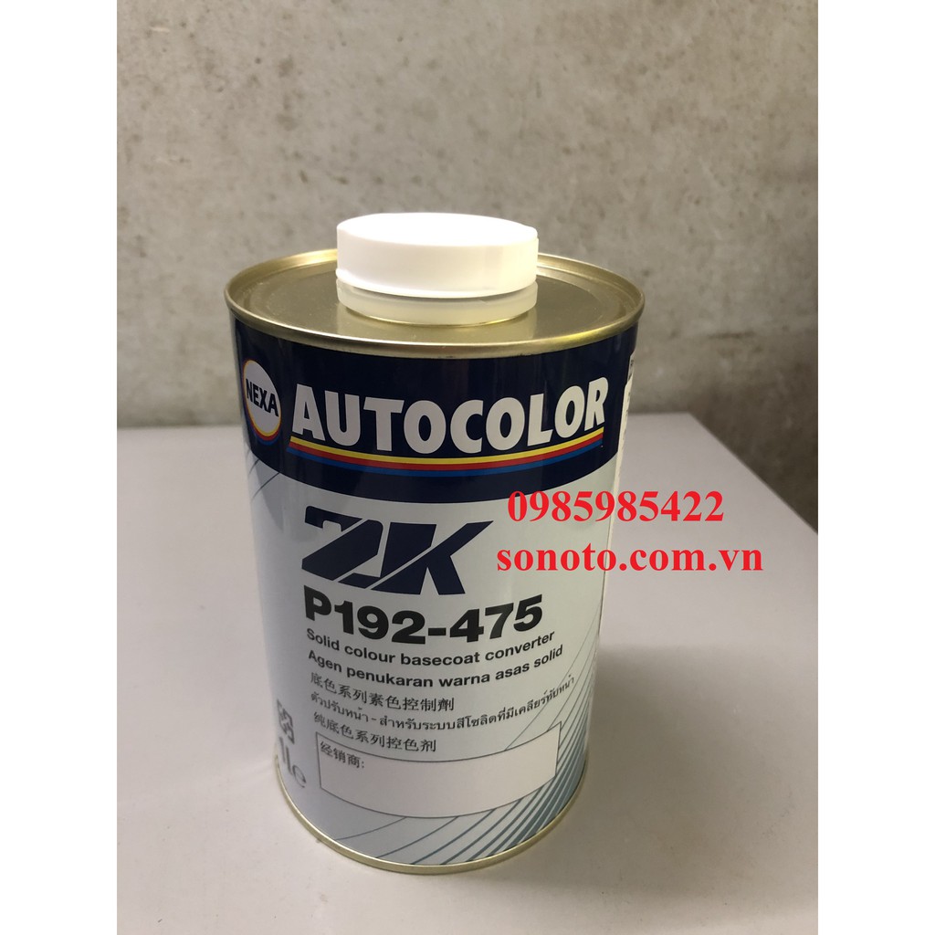 P192-475 Phụ gia (bai đơ) cho màu Solid phủ bóng hãng Nexa Autocolor lon 1 Lít ( Sơn oto xe máy )