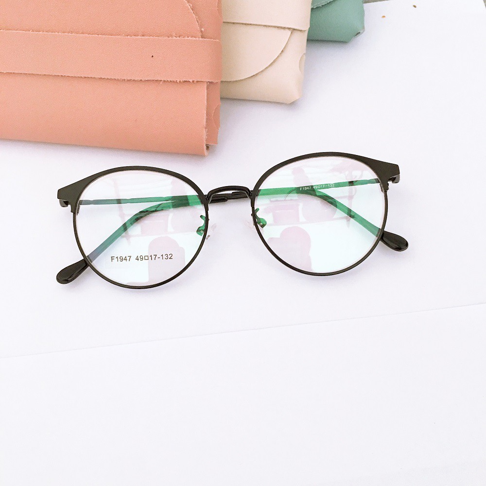 [Gía siêu rẻ]  Gọng kính tròn 1947 nhận cắt cận viễn loạn