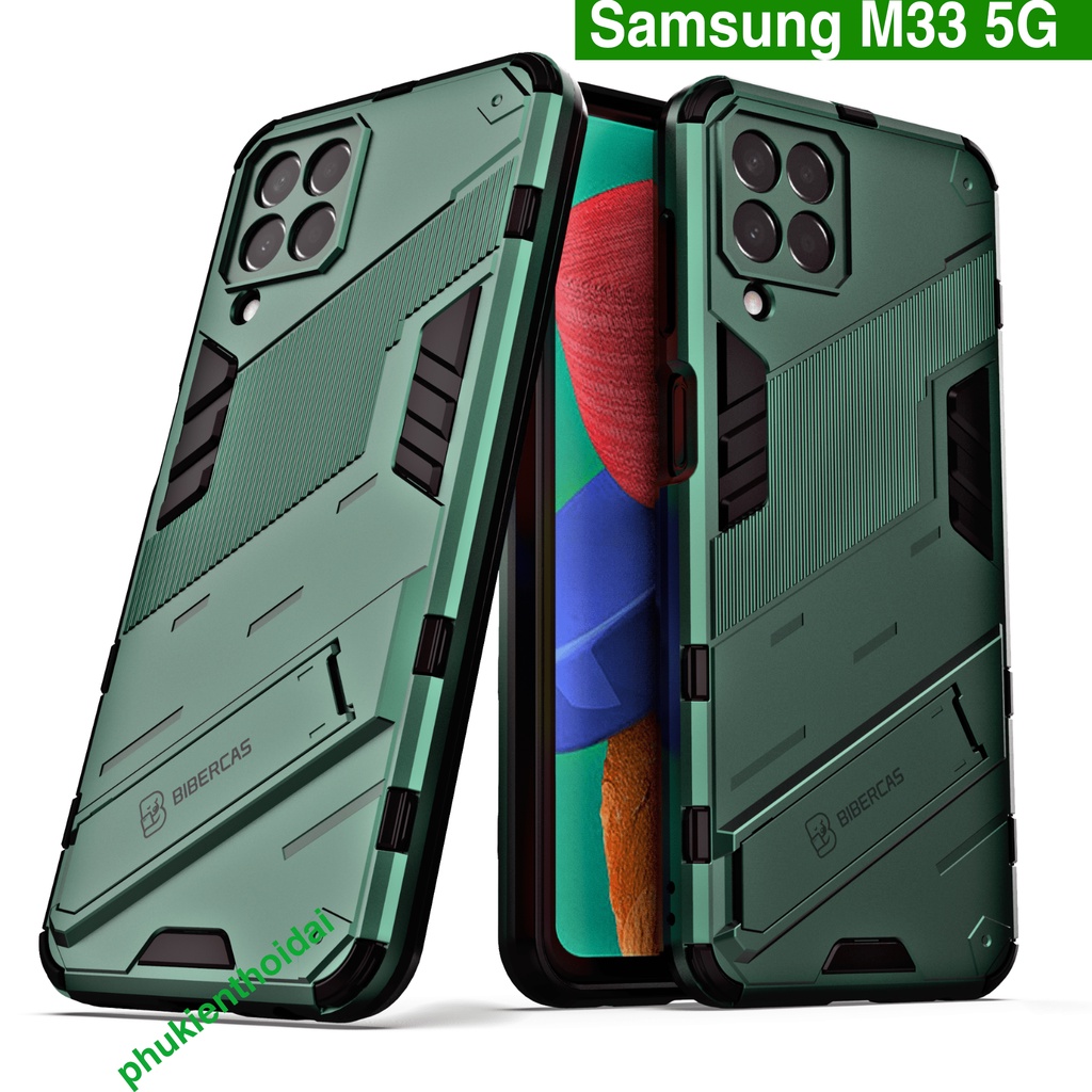 Ốp lưng Samsung M33 5G Iron Man Ver 2 chống sốc giá đỡ xem phim bảo vệ camera