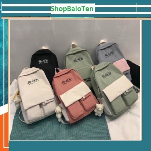 Balo back chất vải thô hàng siêu đẹp( ko kèm gấu)