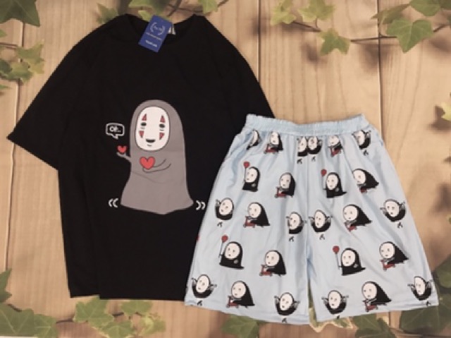 [ẢNH THẬT] Set Đồ Bộ Vô Diện cartoon 3D Cute DB17 -Lapi VN Áo+ Quần Đùi Vải Thun Cotton Thoáng Mát, Freesize Đến 70kg | BigBuy360 - bigbuy360.vn