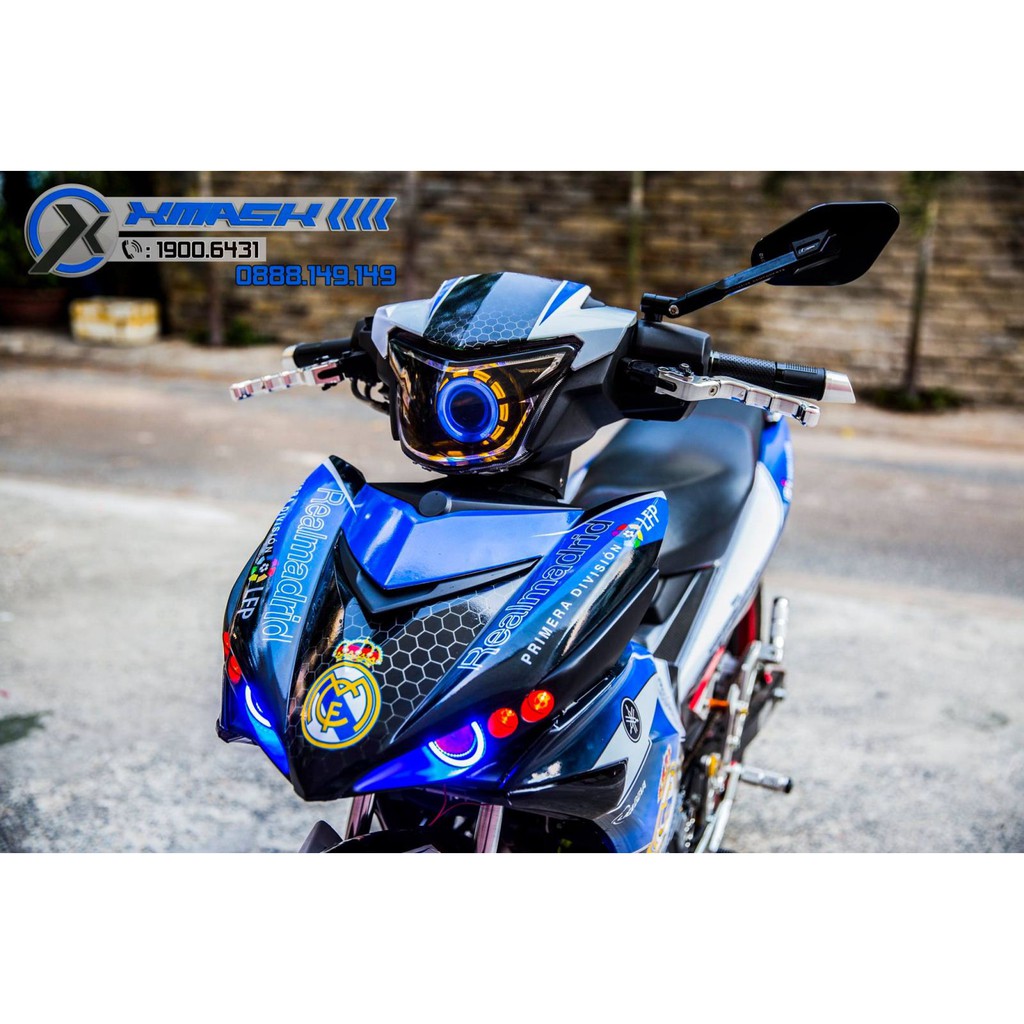 Tem trùm Exciter 150 mẫu Real Mandrid