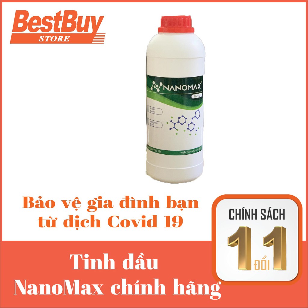 Tinh dầu Nanomax 🌹Freeship 🌹Diệt khuẩn, loại trừ ẩm mốc dùng cho máy khử khuẩn 🌹500ml, 1 lít