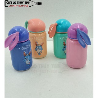 Bình Thủy Tinh Tai Thỏ 400ml