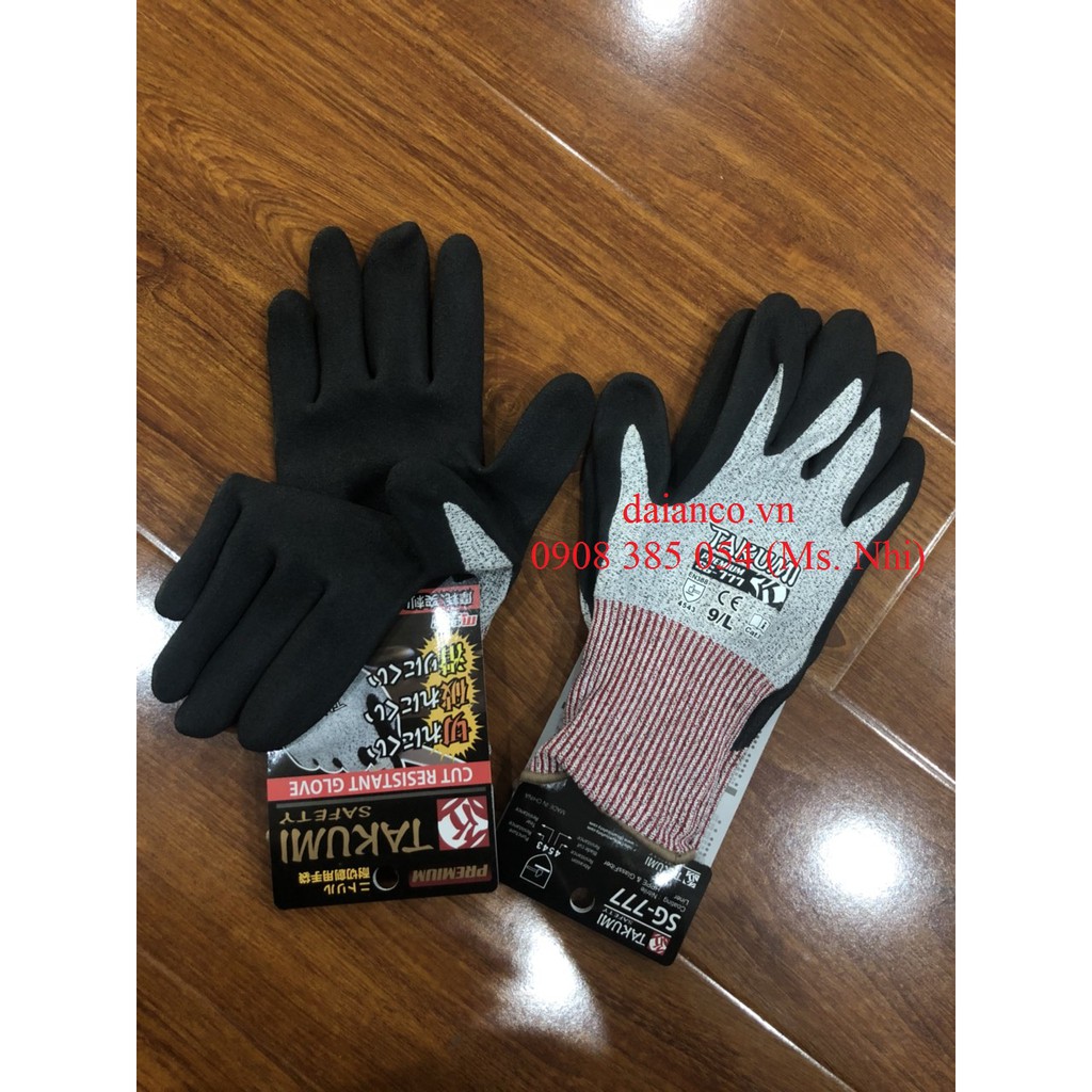 Găng Tay Chống Cắt Cao Cấp TAKUMI SG-777- Hàng sẵn- Hình thật