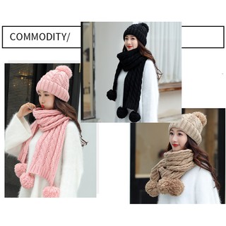 combo mũ + khăn len nữ cao cấp nhập khẩu- cực ấp