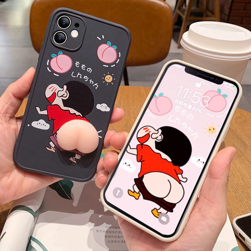 Ốp điện thoại in hình cậu bé bút chì thích hợp cho Iphone 5 5s 6 6plus 6s 6splus 7 7plus